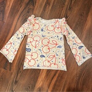 Girl size 10- Paisley and Cherry Americana Print Top kids